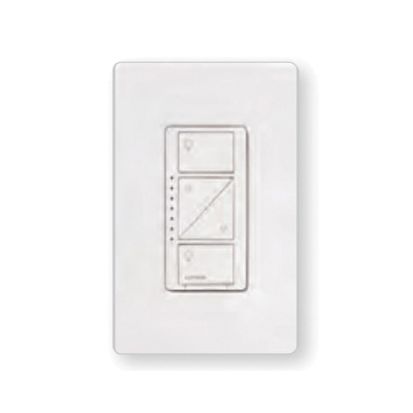 Lutron Caseta® PD-10NXD-WH 1-Pole 3-Way Wireless Load Control Dimmer, ON/OFF Operation, 120 VAC, 60/30 ft, Halogen/Incandescent Lamp