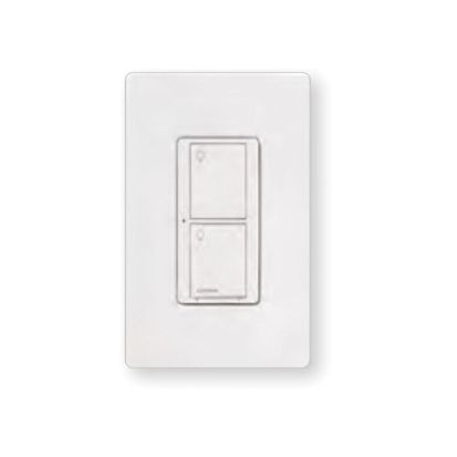 Lutron Energi TriPak® PD-5S-DV-WH 3-Way Electronic Switch, 120/277 VAC, 5/3 A, 1 Pole, RF On/Off Operation Mode, White