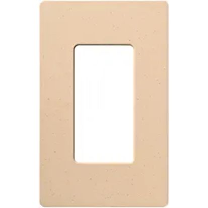 Lutron Claro® SC-1-DS Wallplate, 1 Gangs, Desert Stone, 4.69 in H x 2.94 in W, Plastic