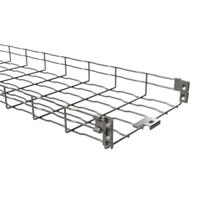 MP Husky™ BF2R-02X2-EZ 2IN H X 2IN W X10'L STRAIGHT BASKET TRAY SECTION 10'GALV STEEL