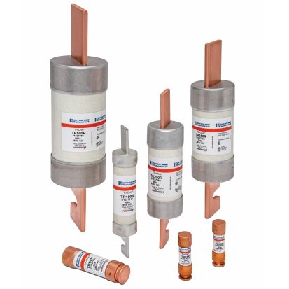 Mersen Ferraz Shawmut Tri-Onic® TR100R TR-R Current Limiting Low Voltage Time Delay Fuse, 100 A, 250 VAC/VDC, 200/20 kA, Class RK5, Cylindrical Body