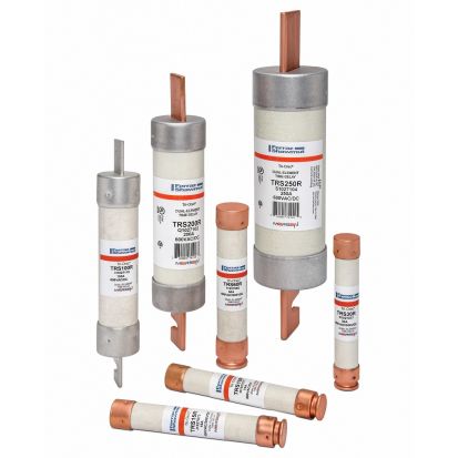 Mersen Ferraz Shawmut Tri-Onic® TRS250R TRS-R Current Limiting Low Voltage Time Delay Fuse, 250 A, 600 VAC/VDC, 200/100 kA, Class RK5, Cylindrical Body