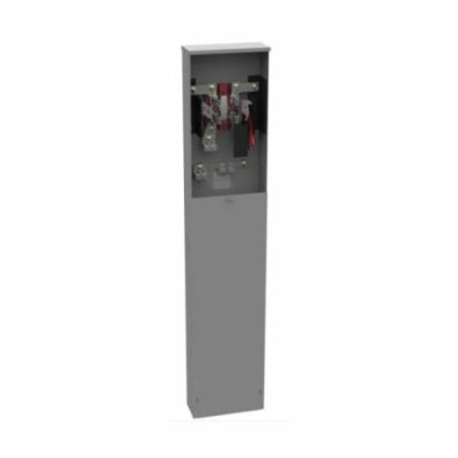 Milbank® U1748-O-5T9-WI Ringless Meter Pedestal, 600 VAC, 320 A, 1 Phase, NEMA 3R Enclosure