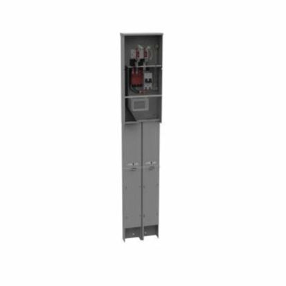 Milbank® U5706-O-200S-KK-ALT Ringless Meter Main Pedestal With Circuit Breaker, 240 VAC, 200 A, 1 Phase, NEMA 3R Enclosure