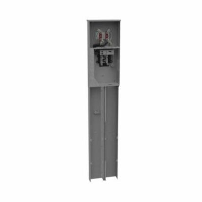 Milbank® U5925-O-200-KK All-In-One Ringless Meter Main Pedestal With Circuit Breaker, 240 VAC, 200 A, 1 Phase, NEMA 3R Enclosure