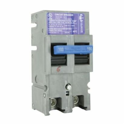 Milbank® UQFPH-100 Molded Case Circuit Breaker, 240 VAC, 100 A, 22 kA Interrupt, 2 Poles, Thermal Magnetic Trip