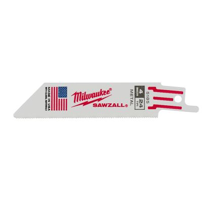 Milwaukee 48-00-5185 Straight Back Thin Kerf Reciprocating Saw Blade