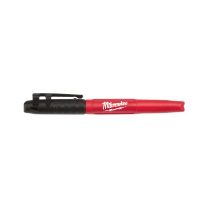 Milwaukee® 48-22-3104 INKZALL™ Permanent Industrial Marker, Fine Line Tip, Acrylic, Black