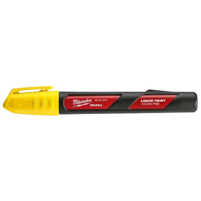 Milwaukee® 48-22-3721 INKZALL™ Liquid Paint Marker, Acrylic Nib/Plastic, Red/Yellow