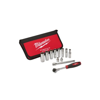 Milwaukee 48-22-9000 12PC 3/8IN DRIVE SAE SOCKET SET