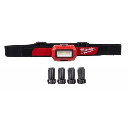 Milwaukee 2103 Cordless Hard Hat Headlamp, LED Bulb, Plastic Housing, 350 Lumens