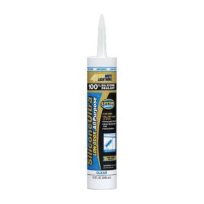 Minerallac® Cully™ White Lightning® 37530 Sealant, 10 oz Caulk Tube, Clear, 100% RTV Silicone Base