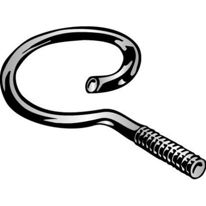 Minerallac® Traditional® 646R Bridle Ring, 1-1/2 in Dia Ring, Steel, Zinc Plated