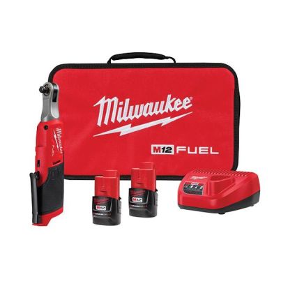 Milwaukee 2567-22 High-Speed Cordless Ratchet Kit, 3/8 in Drive