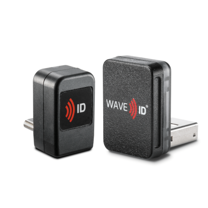 rf IDEAS RDR-6021AKU Wave ID® Nano Keystroke HID™ Prox Black Horizontal USB Reader