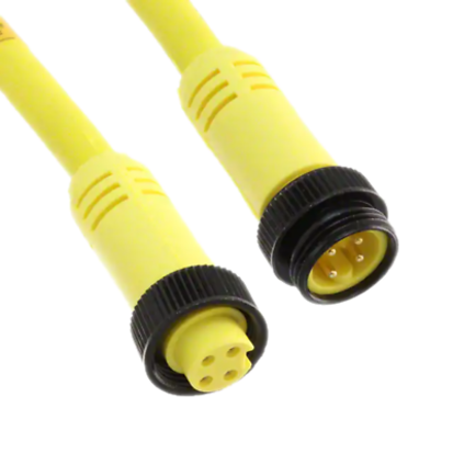 Woodhead® 1300102034 (115020K13M040) MC 5P MFE 4M #16AWG YELLOW TPE