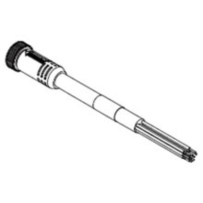 Molex Brad® Mini-Change® 302002A01F120 130008 C-Size Single Ended Straight Cordset, Male x Pigtail Connector, 3.66 m L Cable, 12 Poles, Single Keyway