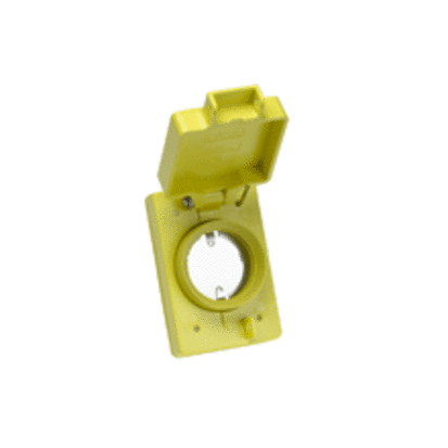 Molex Woodhead® Watertite® 6702 130147 Size B Single Weatherproof Replacement Cover With Mounting Plate, Receptacle Cover, Polycarbonate