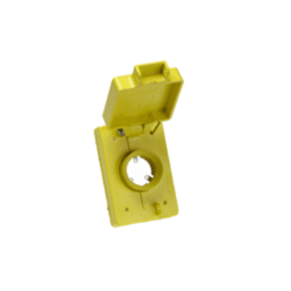 Molex Woodhead® 6703 130155 B-Size Weatherproof Replacement Cover, Single Receptacle Cover, Polycarbonate