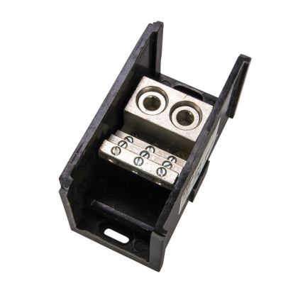 NSi Connector Bloks™ AL-R2-H12 Double Primary Power Distribution Block, 600 VAC, 760 A, 4 AWG to 500 kcmil Wire, Aluminum