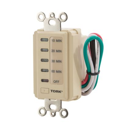 NSi Tork® D1060M Auto Off Electronic Time Switch, 10 to 60 min Setting, 120 VAC, 1/4 hp, SPST Contact, 1 Pole