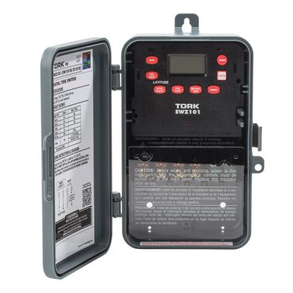 NSi Tork® EWZ101 Time Switch, 1 to 240 min Setting, 120 to 277 VAC, 1-1/2 hp, 2 hp, SPST Contact, 1 Pole