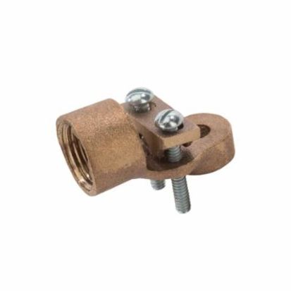 NSi GHM-50 360 deg Swing Grounding Hub, 1/2 in Trade, 10 to 2/0 AWG Conductor, Threaded Connection, Silicon Bronze