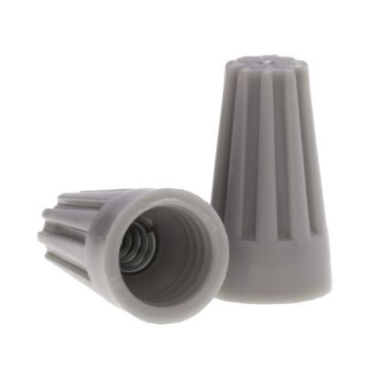NSI WC-G-C STANDARD GREY EASY TWIST, 22-14 AWG - CARTON OF 100