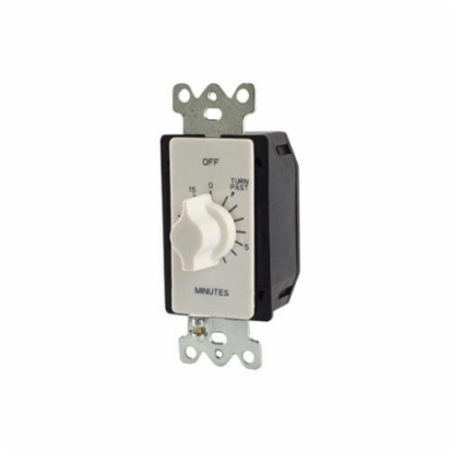 NSI Tork® A515MW Auto Off Interval Mechanical Spring Wound Timer, 15 min Setting, 125/250/277 VAC, 1 hp, 2 hp, SPDT Contact, 1 Pole