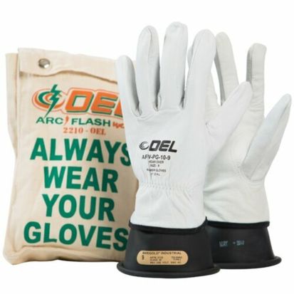OEL IRG0011R9K 11IN LENGTH, 500 MAX USE VOLTAGE SIZE 9 RED; 10IN LENGTH, GOATSKIN SIZE 9; GLOVE BAGS FOR 11 INCH GLOVES