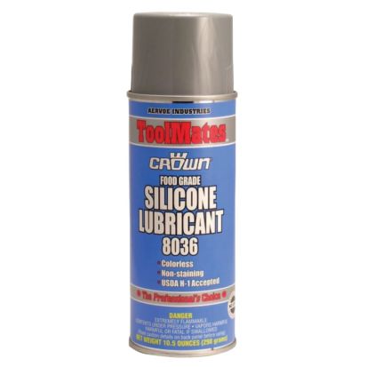 Crown® by Aervoe® 205-8036 Silicone Lubricant, 16 oz Aerosol Can, Clear Glass, 40 to 110 deg F