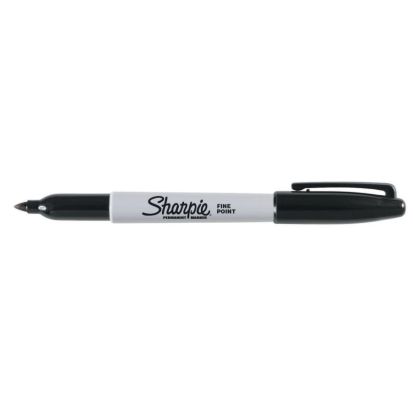 SHARPIE 652-30001 PERMANENT BLACK FINE MARKER 12EA/PKG