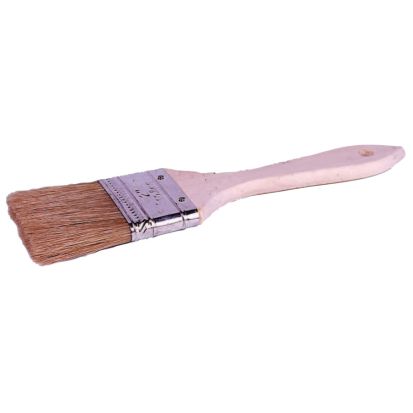 WEILER 804-40071 ECONOMY CHIP AND OIL BRUSH 4" WIDE, 5/8" THICK WHITE BRISTLE, WOOD HANDLE