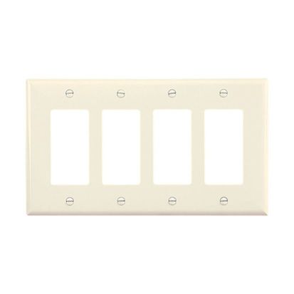 Cooper Lighting PJ264LA WALLPLATE 4G DECORATOR POLY MID LA