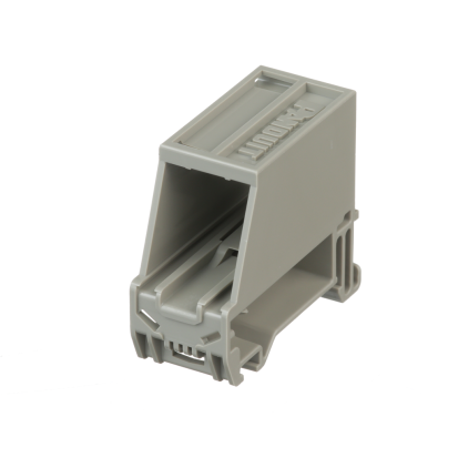 Panduit® IndustrialNet™ Mini-Com® CADIN1IG DIN Rail Mount Adapter, 1 Ports, 40.7 mm L x 1.89 in W x 1.89 in H