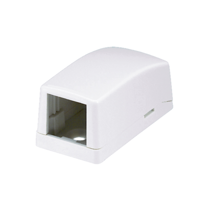 Panduit® Mini-Com® PanNet™ CBX1BL-A Low Profile Surface Mount Box, 1 Ports, Surface Mount, ABS, Black