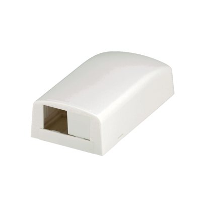 Panduit® Mini-Com® PanNet™ CBX2IG-AY Elongated Surface Mount Box, 2 Ports, Surface Mount, ABS, International Gray