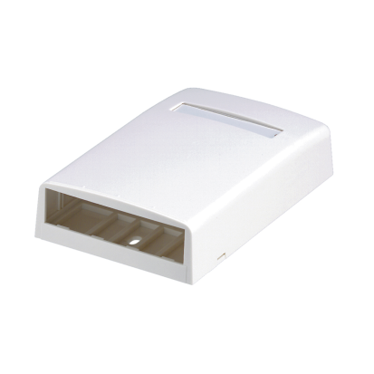 Panduit® Mini-Com® PanNet™ CBX4EI-AY Elongated Surface Mount Box, 4 Ports, Surface Mount, ABS, Electric Ivory