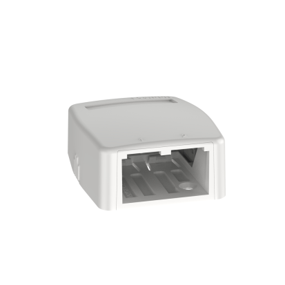 Panduit® CBXQ2WH-A MINI COM 2 PORT SURF MT BOX W/QUICK RELE