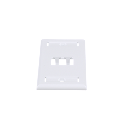 Panduit® Mini-Com® CFPL2WHY Classic Flat Vertical Faceplate, 1 Gangs, 2 Ports, Mini-Com® Module, Surface Mount, ABS