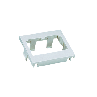 Panduit® PanNet™ CHF2WH-X Classic Flat Module Insert, Snap-In Mount, Mini-Com® 2 Module, 2 Ports