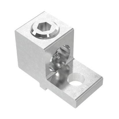 Panduit® StructuredGround™ CLMAR2/0-14-Q Anti-Rotational Mechanical Lug, 14 to 2/0 AWG, 1/4 in Stud, 1 Bolt Hole, Copper