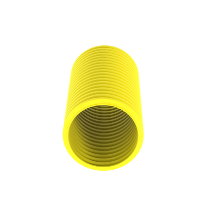 Panduit® CLT150F-X4 Slit Wall Corrugated Loom Tubing, 1.48 in ID x 10 ft L x 0.01 to 0.032 in THK, Polyethylene, Yellow