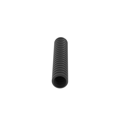 Panduit® CLT38N-C630 Slit Wall Corrugated Loom Tubing, 0.42 in ID x 100 ft L x 0.007 to 0.025 in THK, Nylon 6, Black