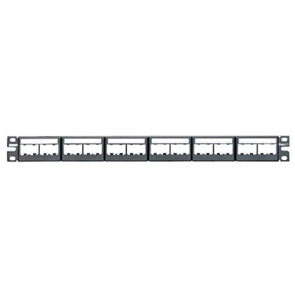 Panduit CPPL24WBLY Mini-Com Patch Panel w/labels, 24 Port,Modules