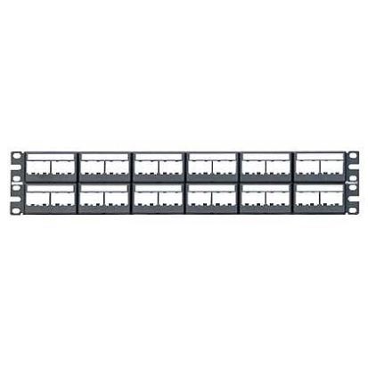 Panduit CPPL48WBLY Mini-Com Patch Panel w/labels, 48 Port,