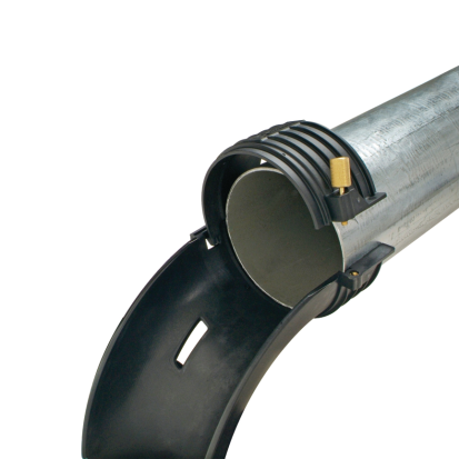 Panduit® CWF400 Conduit Waterfall, For Use With 4 in EMT Conduit, 8.4 in L x 5.7 in W x 8.54 in H, Glass Filled Nylon 6.6, Black