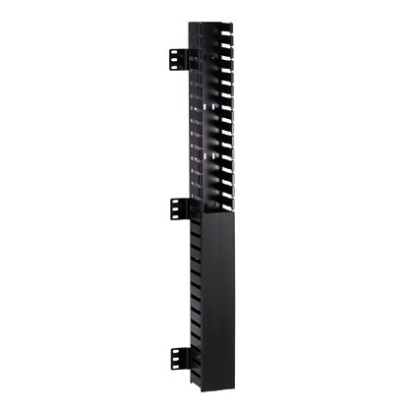 Panduit® CWMPV2340 Front Only In-Cabinet Single Sided Vertical Cable Manager, 70 in H x 2.3 in W x 3 in D, PVC, Black