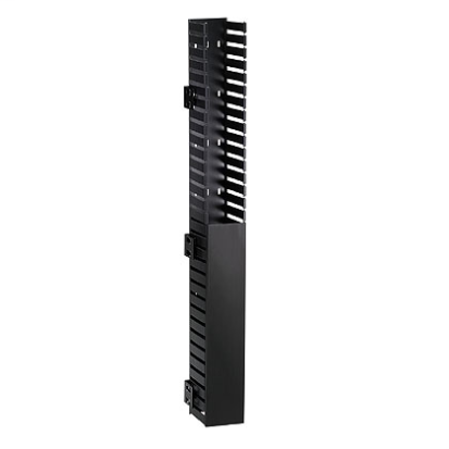 Panduit® CWMPV3440 Front Only In-Cabinet Single Sided Vertical Cable Manager, 72 in H x 2.94 in W x 3.76 in D, PVC, Black