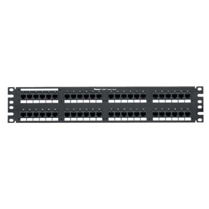 Panduit® PanNet™ Data-Patch™ DP48688TGY 2RU Flat Loaded Patch Panel, 48 Ports, Cat 6, Steel